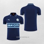 Polo Manchester City 2022-2023 Blau Marino