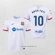 Barcelona Spieler Ansu Fati Auswartstrikot 2023/2024