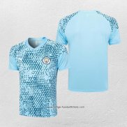 Traingsshirt Manchester City 2023/2024 Blau