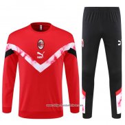 Sweatshirt Trainingsanzug AC Milan 2022 Rot