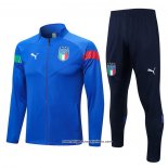 Jacke Trainingsanzug Italien 2022-2023 Blau