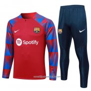 Sweatshirt Trainingsanzug Barcelona 2023/2024 Rot