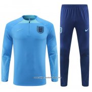 Sweatshirt Trainingsanzug England 2022/2023 Blau Claro