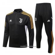 Sweatshirt Trainingsanzug Juventus 2022/2023 Schwarz