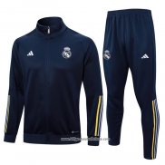 Jacke Trainingsanzug Real Madrid 2023/2024 Blau