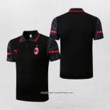 Polo AC Milan 2022-2023 Schwarz