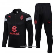 Sweatshirt Trainingsanzug AC Milan 2022/2023 Schwarz