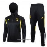 Sweatshirt Trainingsanzug Juventus 2023/2024 Schwarz