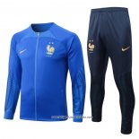 Jacke Trainingsanzug Frankreich 2022/2023 Blau