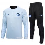 Sweatshirt Trainingsanzug Inter Milan 2023/2024 Grau