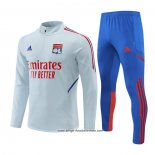 Sweatshirt Trainingsanzug Olympique Lyon 2022/2023 Grau