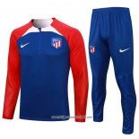 Sweatshirt Trainingsanzug Atletico Madrid 2023/2024 Blau