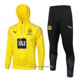Sweatshirt Trainingsanzug Borussia Dortmund 2023/2024 Gelb y Schwarz