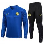 Sweatshirt Trainingsanzug Inter Milan 2023/2024 Blau