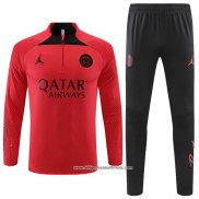 Sweatshirt Trainingsanzug Paris Saint-Germain Jordan 2022/2023 Rot