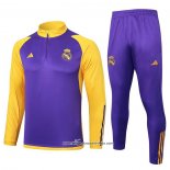 Sweatshirt Trainingsanzug Real Madrid Kinder 2023/2024 Purpura