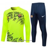 Sweatshirt Trainingsanzug Barcelona 2024/2025 Grun Fluorescente