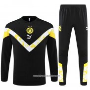 Sweatshirt Trainingsanzug Borussia Dortmund 2022 Schwarz