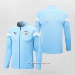 Jacke Manchester City 2022-2023 Blau Claro