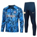 Sweatshirt Trainingsanzug Chelsea 2023/2024 Blau